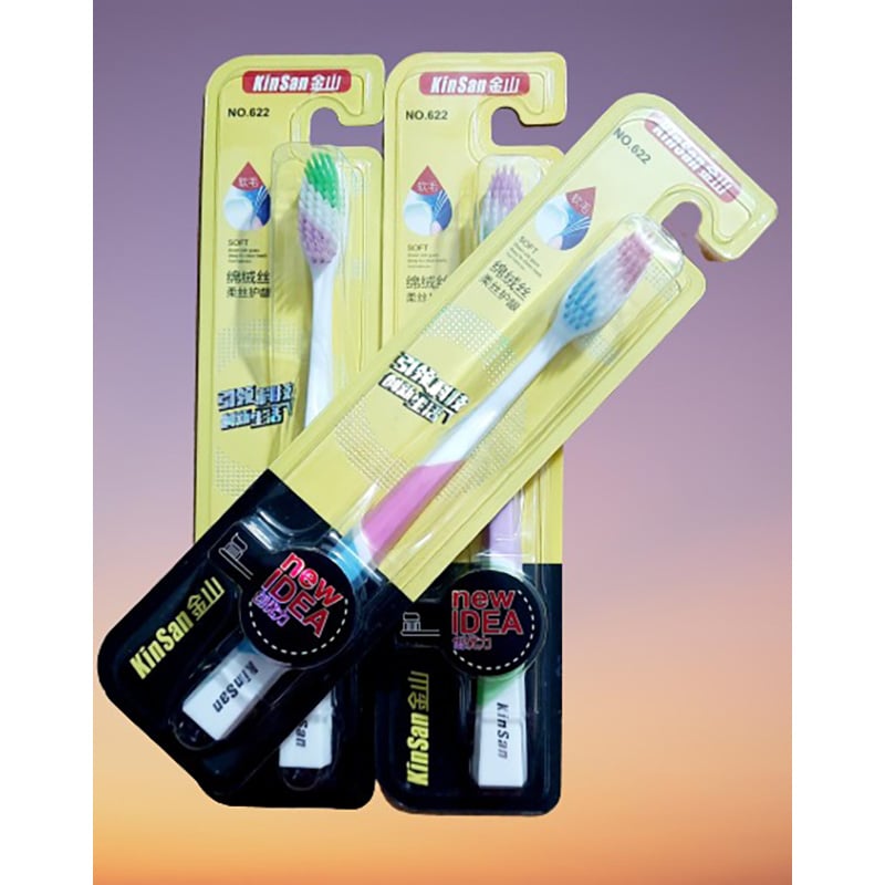 Picture of Kinsan Tooth Brush Oral Cleaning Ultra Soft good quality Tooth Brush-3 pcs