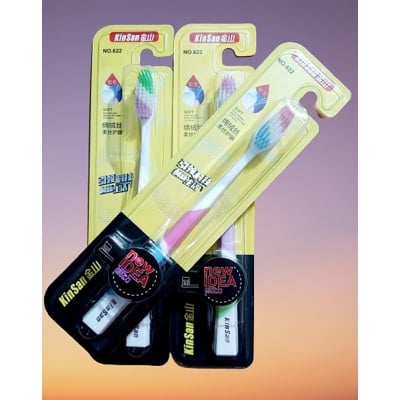 Picture of Kinsan Tooth Brush Oral Cleaning Ultra Soft good quality Tooth Brush-3 pcs