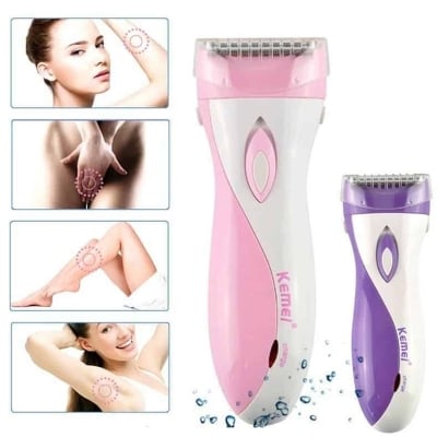 Picture of Kemei KM-3018 Electric Waterproof  Shaver Bikini Underarm Body Lady Epilator Hair Removal Cordless Trimmer for women