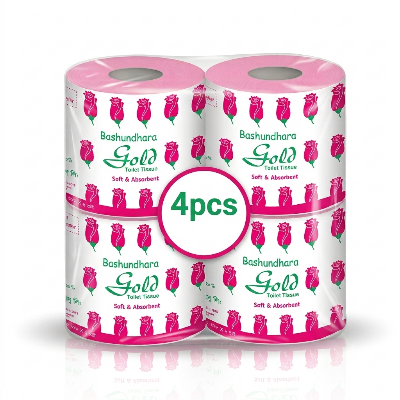 Picture of 4 Pcs Bashundhara Gold Toilet Tissue