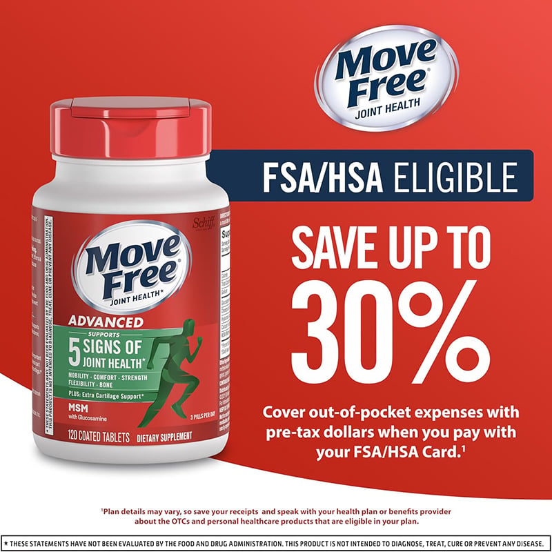Picture of Schiff Move Free Joint Health Advanced with Glucosamine and Chondroitin 200 Tablets