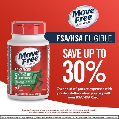 Picture of Schiff Move Free Joint Health Advanced with Glucosamine and Chondroitin 200 Tablets