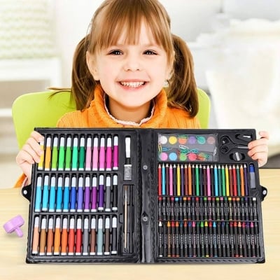 Picture of 150-Piece Art Set, Deluxe Professional Color Set, Coloring Supplies Art Kits for Kids and Adult, Art Supplies for Drawing Painting with Compact Portable Art Case