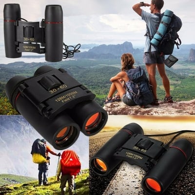 Picture of SAKURA Day And Night Vision Mini Compact Folding Pocket Binoculars 30X60 HD Wide Angle
