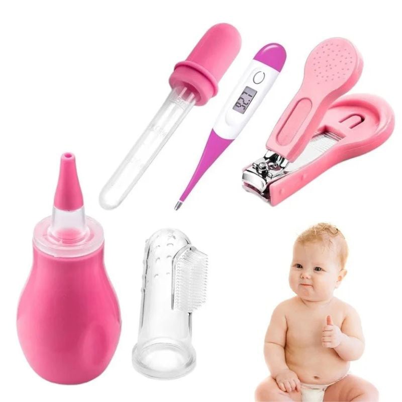 Picture of Baby Health Care Kit, Newborn Baby Care Accessories 5 PCS,Portable Baby Care Kit Nursing Baby Health and Grooming