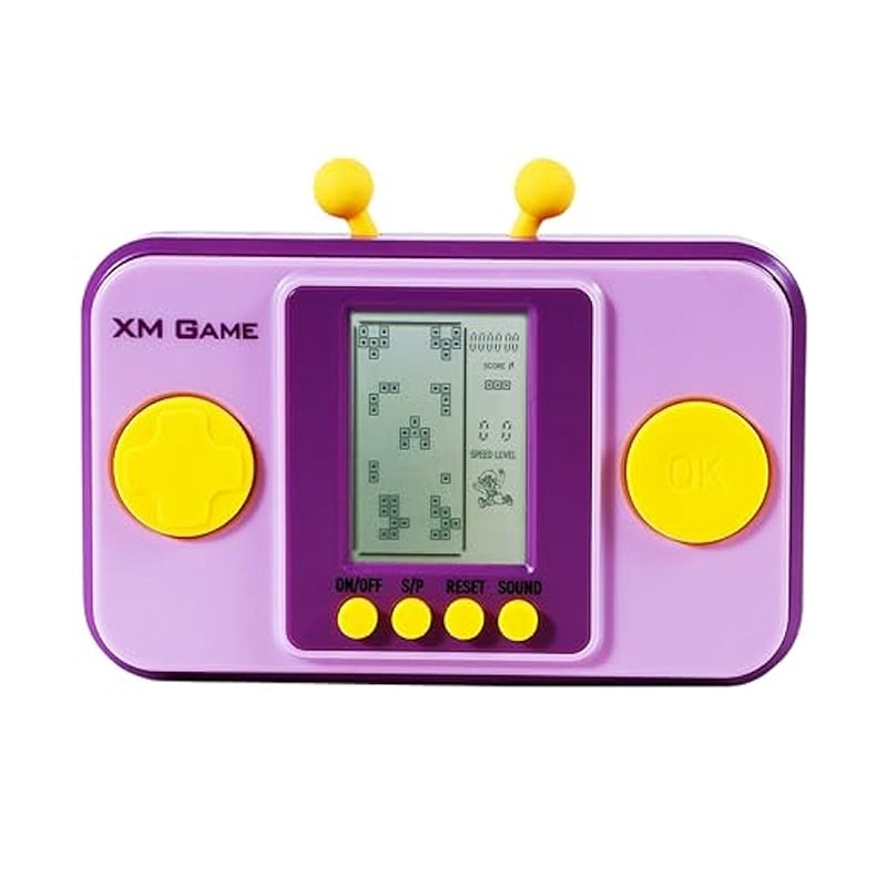 Picture of Creativity Brick Game Console 26 Block Games Adjustable Level/Speed ​​ Retro Handheld Game Console Soft Silicone Buttons Racing/Tank Battle Electronic Toys Children's