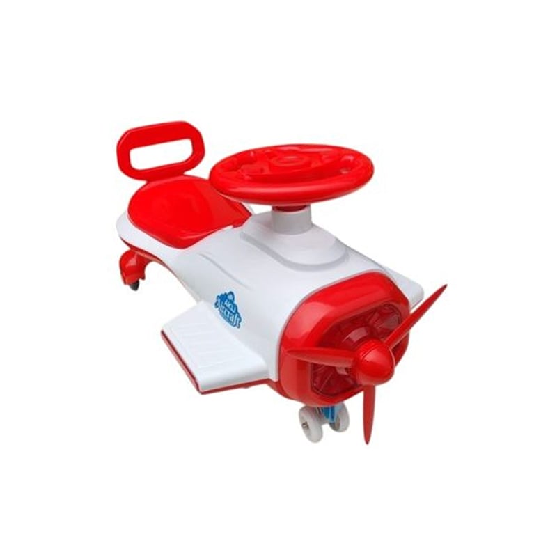 Picture of Aircraft Baby Swing Car this tricycle ensures stability and balance during rides. Its adjustable seat grows with your child COLOR RANDOM
