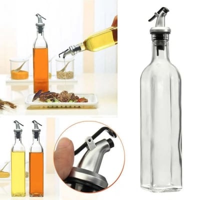 Picture of 300ml Stainless Steel Glass Oil Can Oil Pot.R00
