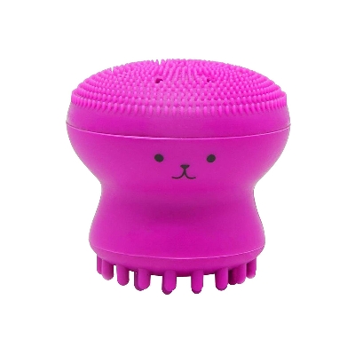 Picture of Silicone Facial Cleaning Brush For Limpiador Facial Octopus Shape Deep Pore Exfoliating Cleansing Face Brushes Skin Care Tslm- Black Head Remover