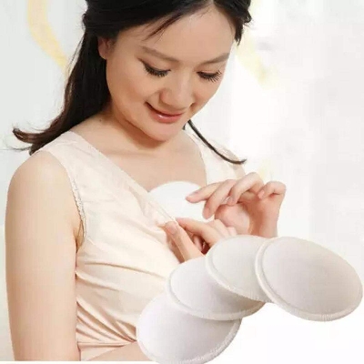Picture of Reusable Nursing Breasst Pads Washable Soft Absorbent Baby Breastfeeding Waterproof Breasst Pads Pure cotton