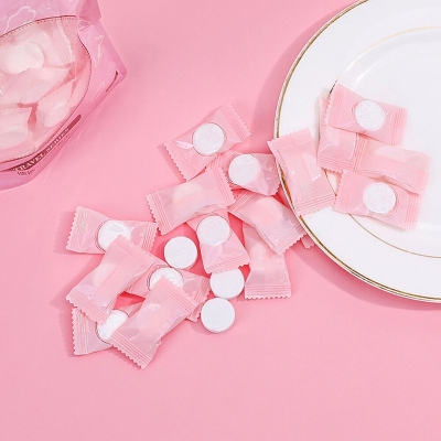 Picture of 30 pcs Wet Facial Tissues Compressed Face Towels Face Towel Wet Towel Tissue Makeup Tissue Outdoor Camping Travel Washcloth Magic Tablet Wet Facial Tissue