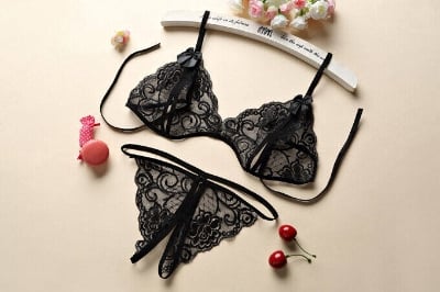 Picture of Premium Quality - Women Lingerie Underwear Set Sexy Lace Transparent Bra G-String H9 - Modern - Choice Expression - Well Inspired & Crafted