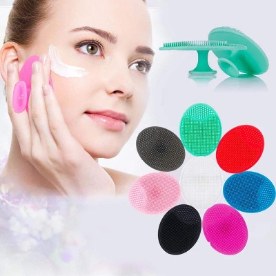 Picture of 1pcs Silicone Face Cleaning Brush Washing Pad Facial Face Washing Brush Skin Deeply Exfoliating Skin Care Tool Blackhead Remover Skin Care