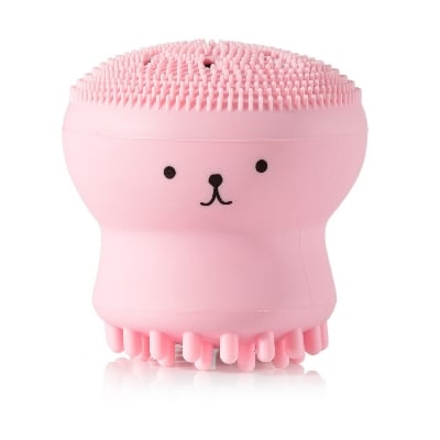 Picture of Silicone Face Cleansing Brush Facial Cleanser Pore Cleaner Cute Octopus Shape Exfoliator Face Scrub Face Scrub Washing Brush