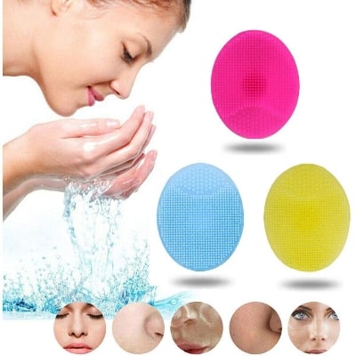 Picture of Silicone Face Scrubbers Exfoliator Brush-Facial Cleansing Brush Blackhead Scrubber Exfoliating Brush-Facial Cleansing Pads Precision Pore Cleansing Pad Acne Blackheads Removing Face Brush 1pcs