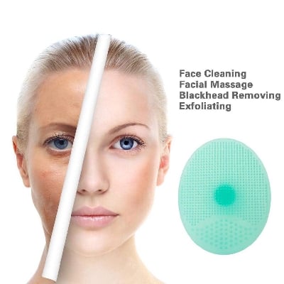 Picture of Face Cleansing Brush Mini Massage Waterproof Facial Cleansing Tool Soft Deep Face Pore Cleanser Brush Skin Care