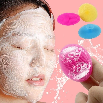 Picture of Silicone Face Scrubbers Exfoliator Brush Facial Cleansing Brush For Blackhead Remove Scrubber Exfoliating Brush-Facial Cleansing Pads Precision Pore Cleansing Pad Acne Blackheads Removing Face Brush 1Pcs - Black Head Remover