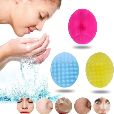 Picture of Silicone Face Scrubbers Exfoliator Brush Facial Cleansing Brush For Blackhead Remove Scrubber Exfoliating Brush-Facial Cleansing Pads Precision Pore Cleansing Pad Acne Blackheads Removing Face Brush 1Pcs - Black Head Remover