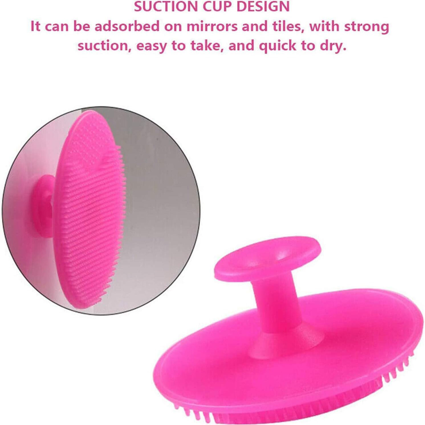 Picture of Silicone Face Scrubbers Exfoliator Brush Facial Cleansing Brush For Blackhead Remove Scrubber Exfoliating Brush-Facial Cleansing Pads Precision Pore Cleansing Pad Acne Blackheads Removing Face Brush 1Pcs - Black Head Remover