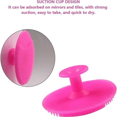 Picture of Silicone Face Scrubbers Exfoliator Brush Facial Cleansing Brush For Blackhead Remove Scrubber Exfoliating Brush-Facial Cleansing Pads Precision Pore Cleansing Pad Acne Blackheads Removing Face Brush 1Pcs - Black Head Remover