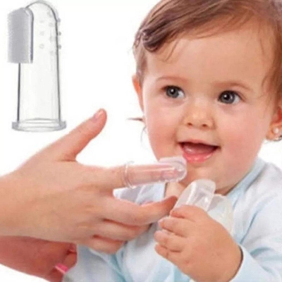 Picture of Soft Silicone Kids Mouth Finger Toothbrush Baby teeth Cleaner - Tooth Brush