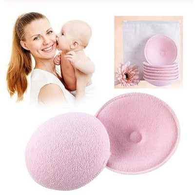 Picture of 2 Pcs Anti-overflow Maternity Nursing Pad Baby Feeding Washable Absorbency Breastt Pads