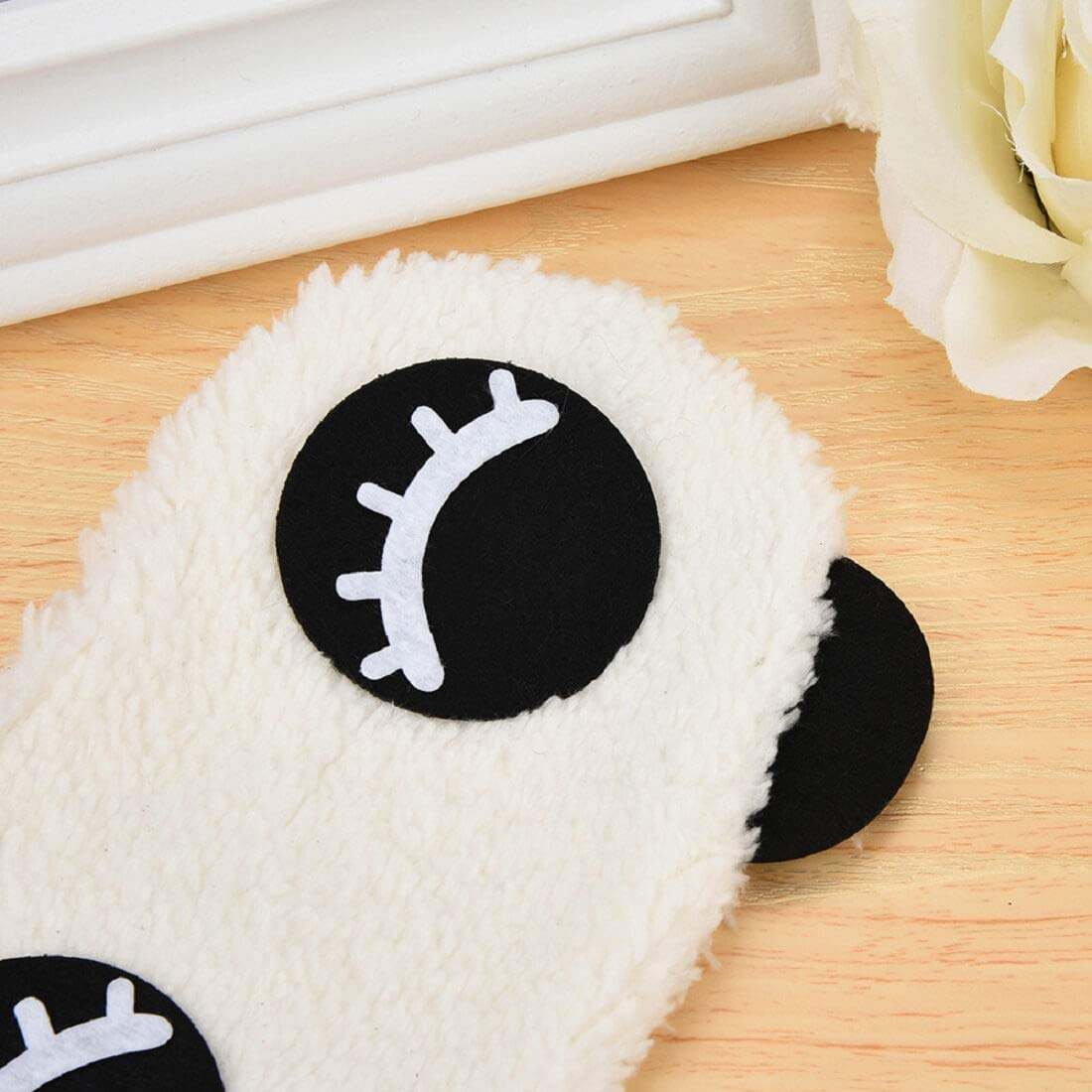 Picture of 1Pcs Lovely Panda Face Sleep Masks Eye Mask Blindfold Nap Cover for Home Office Travel Use