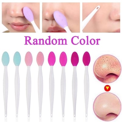 Picture of 1Pc Silicone Face Cleansing Brush Effective Nose Exfoliator Blackhead Removal Soft Deep Cleaning Brush Face Scrub Massager TSLM1