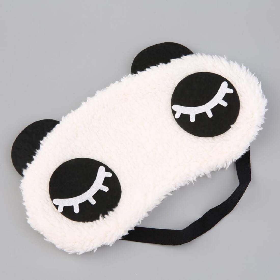 Picture of Premium Quality - Cute Panda Sleeping Face Eye Mask Blindfold Shade Traveling Sleep Eye Aid - Couture - High-end - Iconic Style