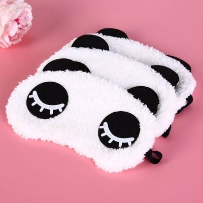 Picture of Premium Quality - Cute Panda Sleeping Face Eye Mask Blindfold Shade Traveling Sleep Eye Aid - Couture - High-end - Iconic Style