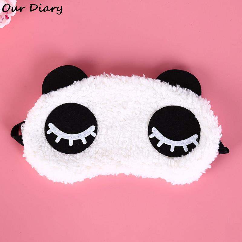 Picture of Premium Quality - Cute Panda Sleeping Face Eye Mask Blindfold Shade Traveling Sleep Eye Aid - Couture - High-end - Iconic Style