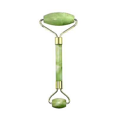 Picture of Retail Care Natural Jade Face Roller, Double Head Facial Roller Massager Anti Aging and Anti-wrinkle Face Body Eyes Neck Massage Beauty Tool