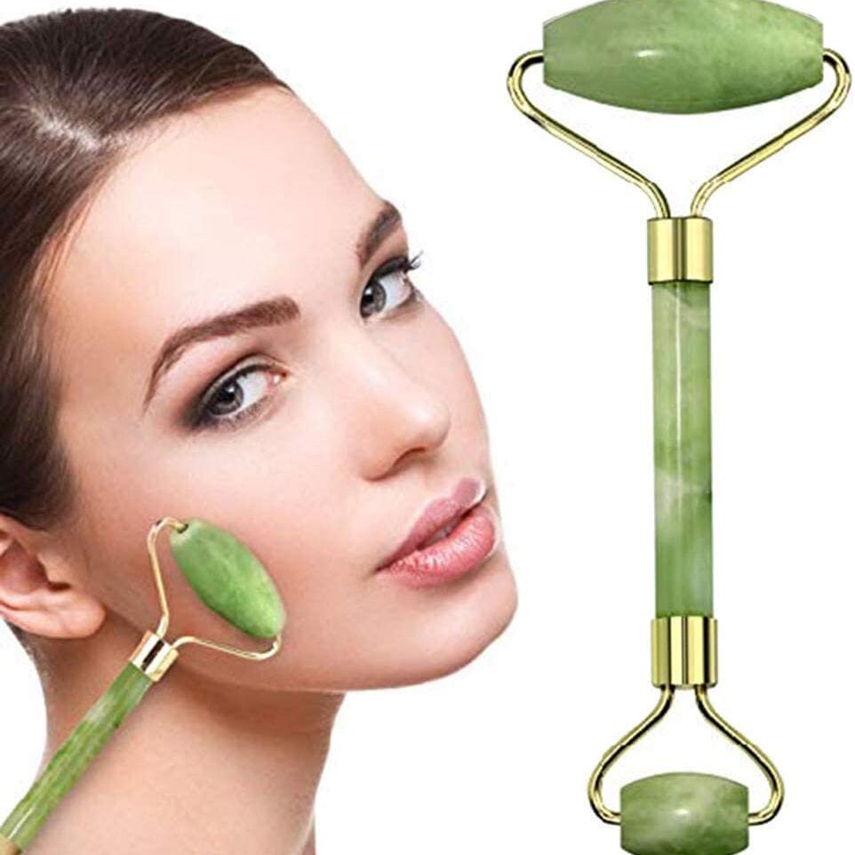 Picture of Jade Roller for Face in Professional Salon Quality  Jade Face Roller & Face Massager for Wrinkles, Fine Lines Under Eyes & Puffiness  Anti Aging Jade Facial Roller to Rejuvenate your Skin