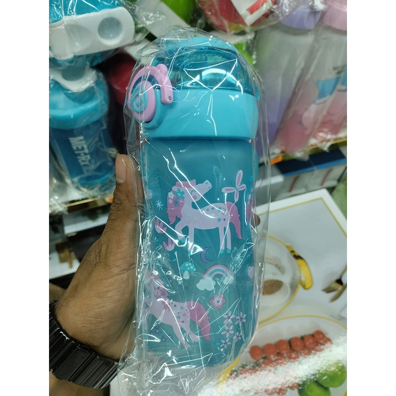Picture of 600ML Dinosaur Water Bottle for Kids, Leakproof Plastic Water Cup with Silicone Straw, Summer Kids Sippy Cup, Portable Drinking Bottle, Food-Grade Material, Ideal for School, Outdoor Activities, Travel, and Daily Hydration-Multicolor