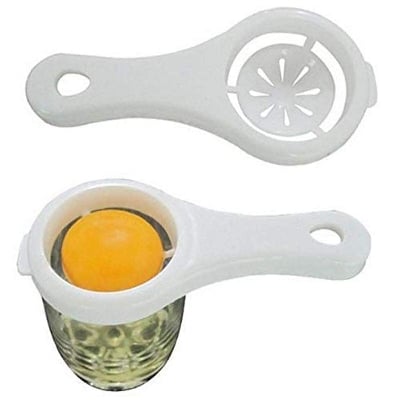 Picture of Egg Separators,Egg Yolk Separator,Premium Plastic Egg Separator, Separator Sifting Kitchen Gadget Plastic Filter Sieve Divider Holder,Professional Egg White Separator Tool for Kitchen,Baking(1pcs)