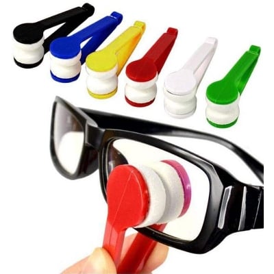 Picture of Mini Microfiber Spectacles Cleaner, Eyeglass Sun Glasses Cleaner, Soft Brush Cleaning Tool, Cleaning Clip, Microfiber, Super Light, Mini Size, Easy