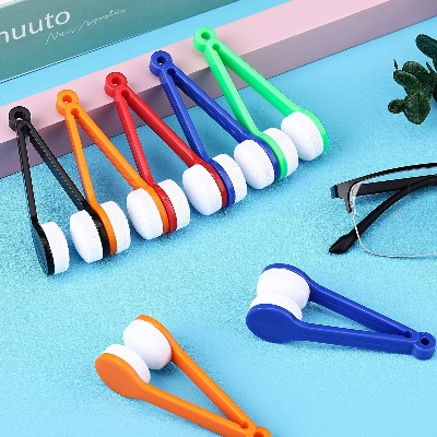 Picture of Mini Microfiber Spectacles Cleaner, Eyeglass Sun Glasses Cleaner, Soft Brush Cleaning Tool, Cleaning Clip, Microfiber, Super Light, Mini Size, Easy