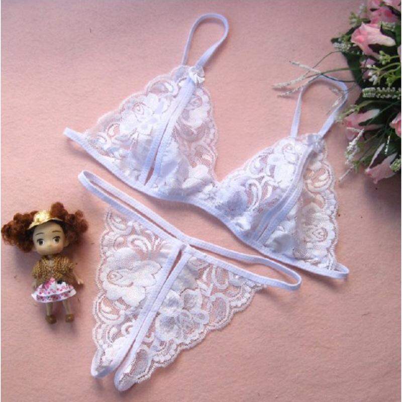 Picture of Young Beauty Sexy Lingerie Women Underwear Babydoll Sleepwear Bra + Gstring Set Babydoll Bikini Set NonPadded Bra & Panty Nightwear Lingerie