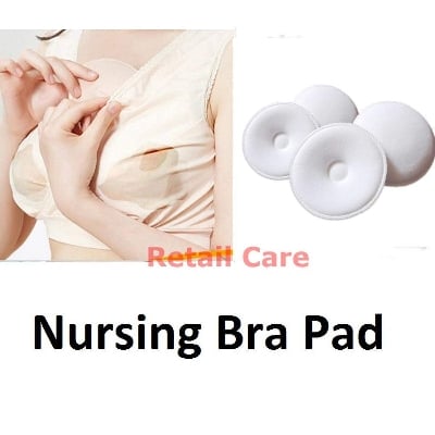 Picture of 2pcs Retail Care Breast Pad Washable Reusable Soft Cotton Breast Pads, Absorbent Breastfeeding Nursing Pad