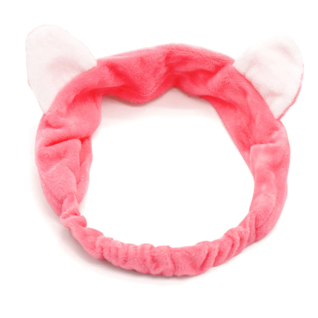 Picture of 1PCS Cute Kitty Cat Ear Headbands Women Girls Wash Face Spa Makeup Lovely Etti Wrap Hair Band