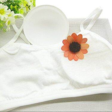 Picture of RETAILCARE Bra Inserts Pads Round Bra Pads Pushup Sponge Bra Cup Insert Pad Push Up 2 PCS (White)
