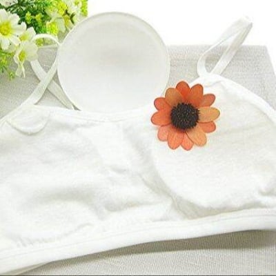 Picture of RETAILCARE Bra Inserts Pads Round Bra Pads Pushup Sponge Bra Cup Insert Pad Push Up 2 PCS (White)