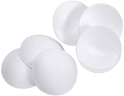 Picture of RETAILCARE Bra Inserts Pads Round Bra Pads Pushup Sponge Bra Cup Insert Pad Push Up 2 PCS (White)