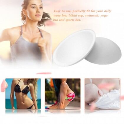 Picture of Removable Bra Cup Pads - Seamless Round Cotton Chest Pads for Women