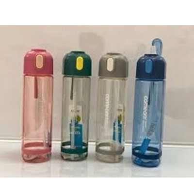 Picture of Eco-Friendly 680ml Square Shape Plastic Cycling Sport Bottle for Athletes, Gym, Outdoor Running, Hiking, Fitness, BPA-Free Food Grade Water Container, Lightweight, Reusable, Portable Drinkware with Random Color Design-Multicolor