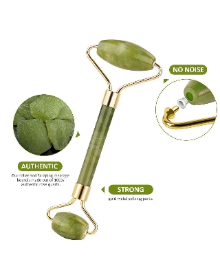 Picture of Jade Roller,Anti-aging 100% Natural Facial Jade Stone for Face and Eyes Massager-Rejuvenate Skin & Remove Wrinkles