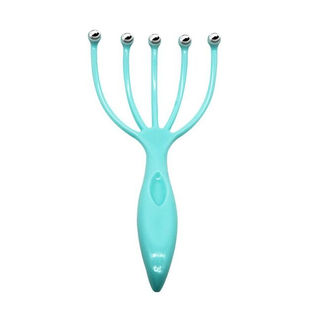 Picture of Scalp Massager Tool Protable Handheld Five Fingers Claw Steel Ball Relaxation Head Massager For Home Office Travel