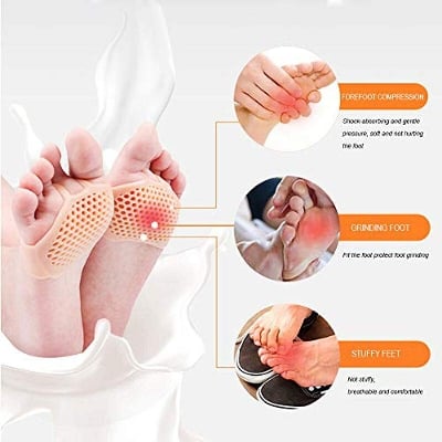 Picture of Forefoot Pad Anti-slip Cushion Silicone Breathable Code Anti-Pain Foot Pad Ladies High Heel Insole