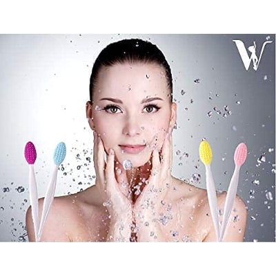 Picture of Soft Silicone Facial Cleansing Brush Massager Brush Exfoliator Scrubber for Dry and All Skin Types (Lip/Nose Brush 1pcs