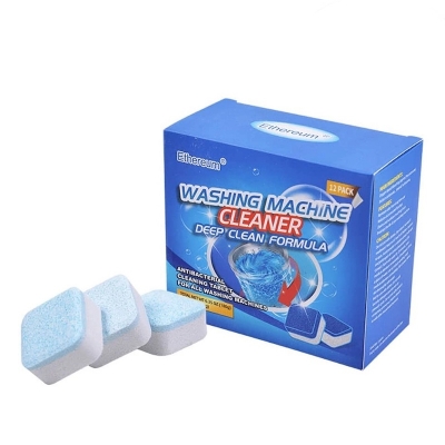 Picture of Deep Cleaning Washing Machine Tablets (12PCS) – Effervescent Formula, Eliminates Odors, Removes Stains, and Keeps Your Washing Machine Running Efficiently